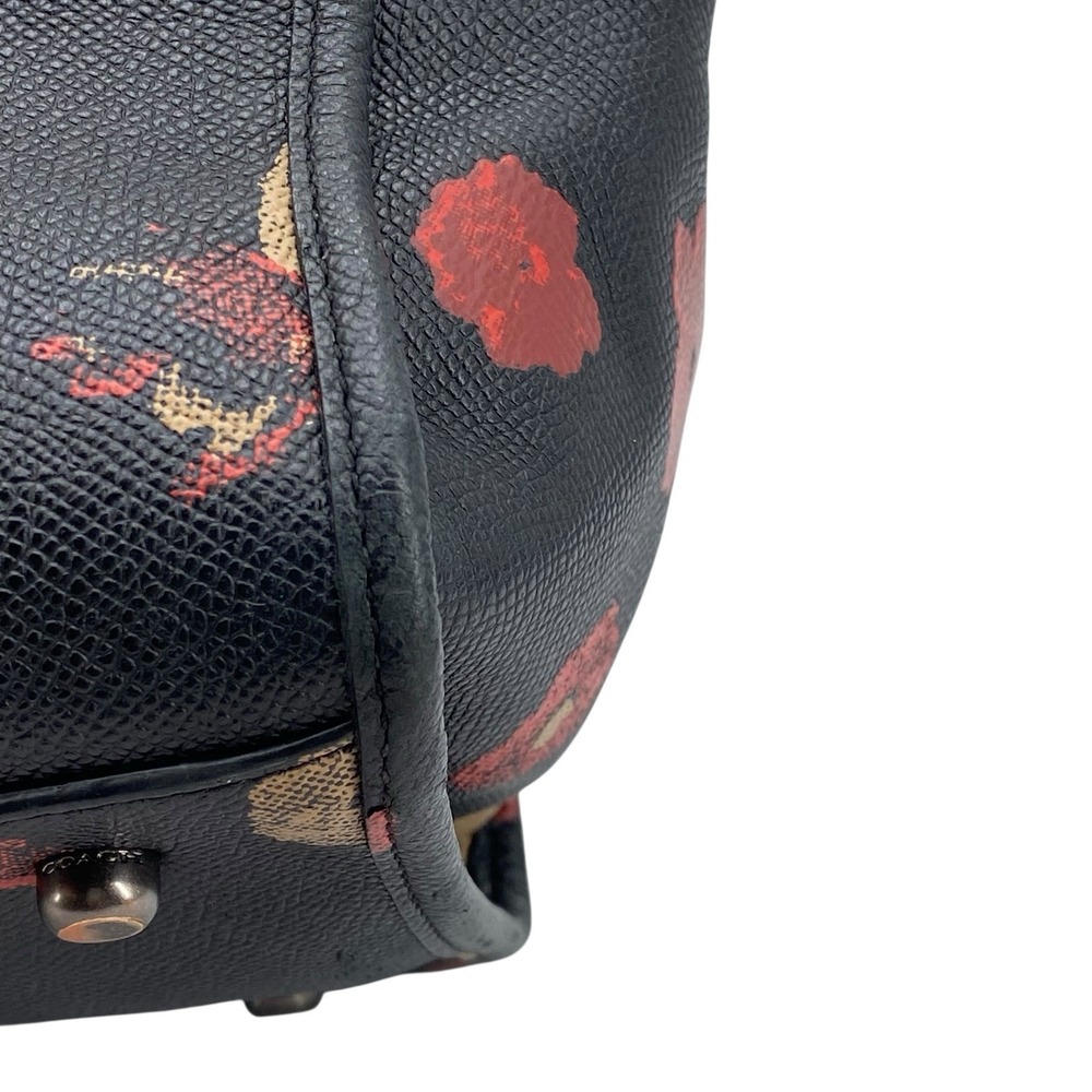 Coach Crosby Carryall Satchel Printed Crossgrain Leather Floral Print - Picture 10 of 16